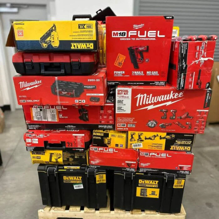 🌞2025 Autumn Sale is Heating Up!🏖️MIXED TOOLS PALLET – LOT ID: 251035 – Untested Customer Return